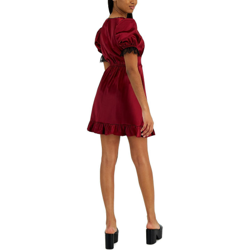 Kit Sky Juniors Lace Trimmed V-Neck D Ruby XXS - Image 3