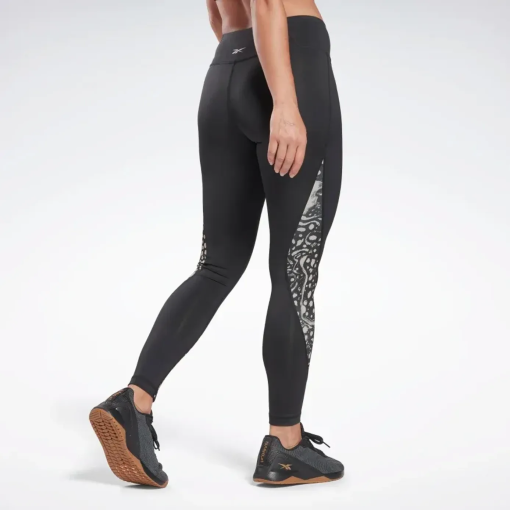 Reebok Womens Modern Safari Leggings Night Black XXL - Image 3