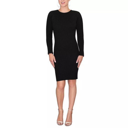 RACHEL Rachel Roy Womens Katerina Cutout Ribbed Black XL - Image 2