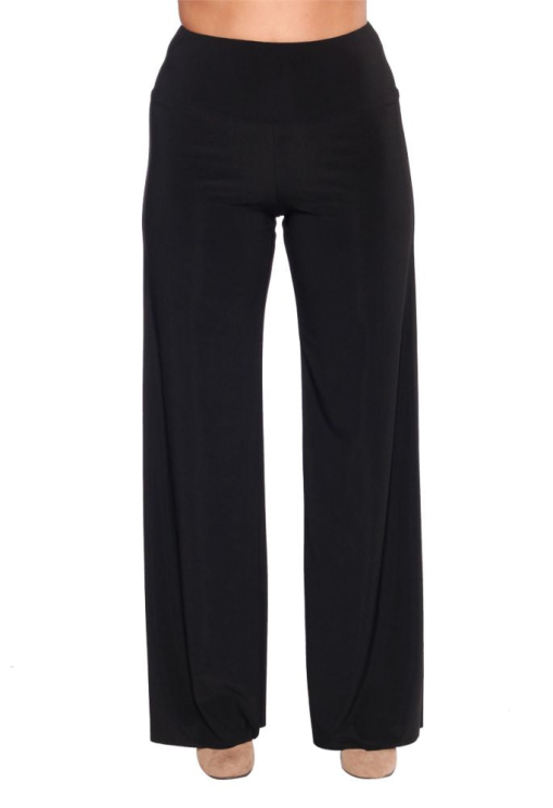 NY Collection Petite Wide-Leg Palazzo, In Pe Black PM - Image 3