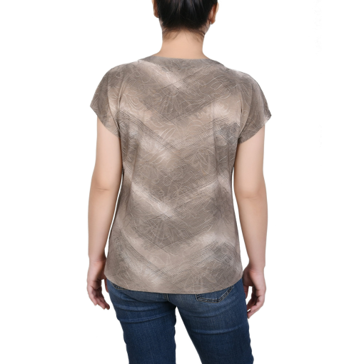 NY Collection NY Collection Petite Extended Taupe Tiedye PL - Image 2