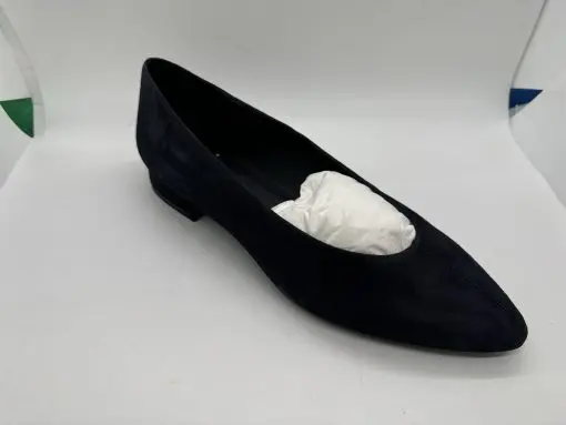 Aquatalia Pettina Dress Suede Low Heel Navy - Image 3