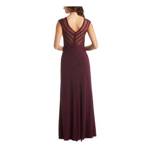 R M Richards Mesh-Back Gown Wine 8 - Image 3