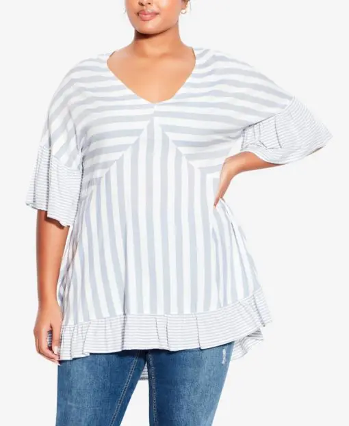 Evans TUNIC HATTIE STRIPE - Blue - 16