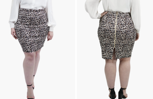 NWOT Marée Pour Toi Animal Print Pencil Skirt 24