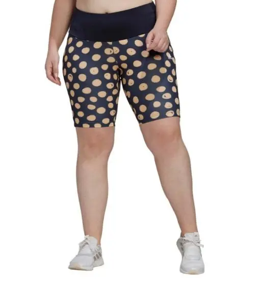 Adidas Women's Farm Print Plus Size Bike Shorts Blue Dark, 4X - Women's Athletic Performance Bottoms at Academy Sports 4X