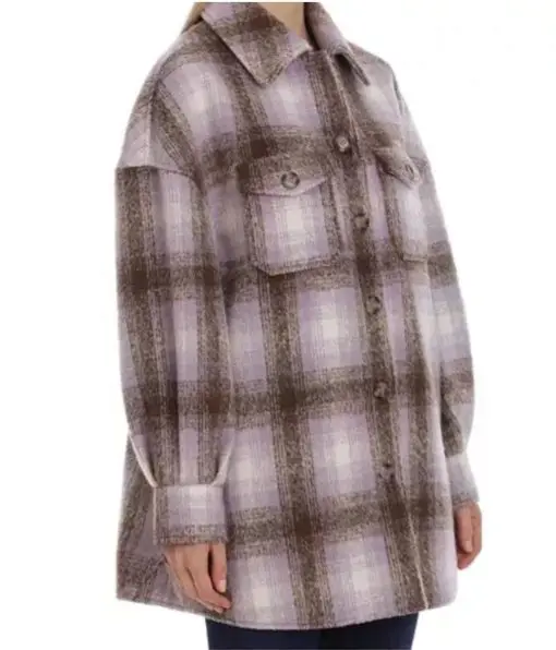 Avec Les Filles Plaid Shirt Jacket Shacket Brand New S