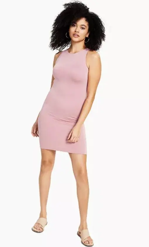 BAR IIICrewneck Crepe Bodycon Dress, XL