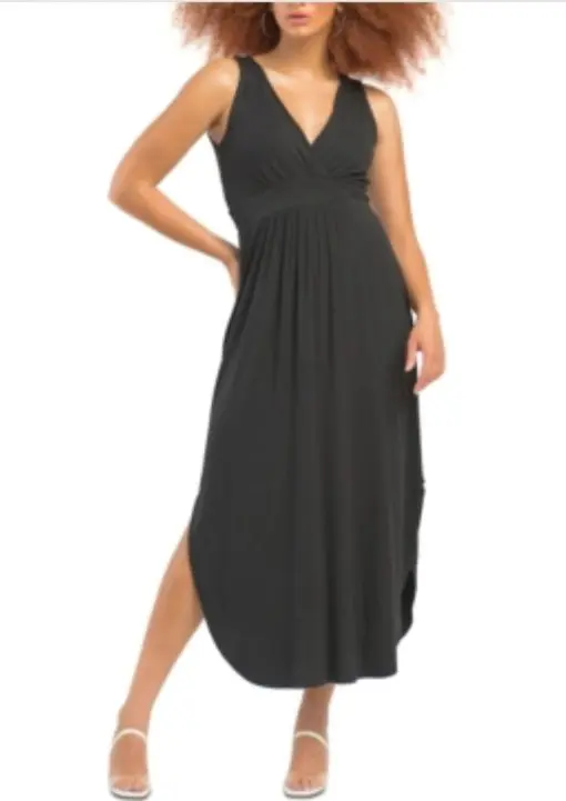 Black Tape Drapey Knit Maxi Dress