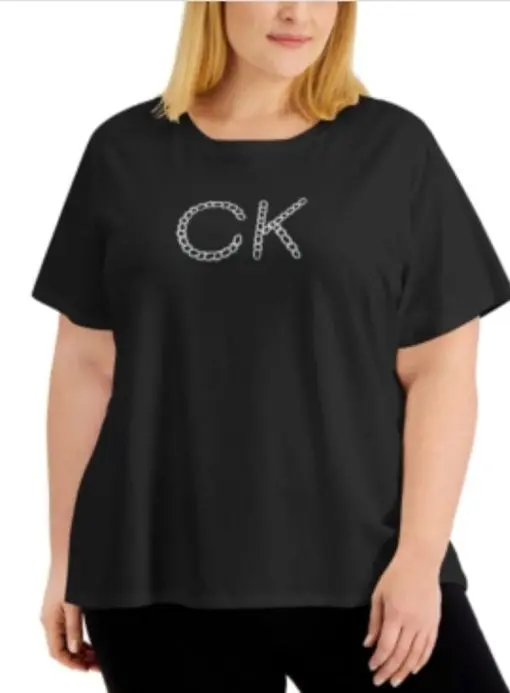 Calvin Klein Plus Size Chain Logo T-Shirt 2X