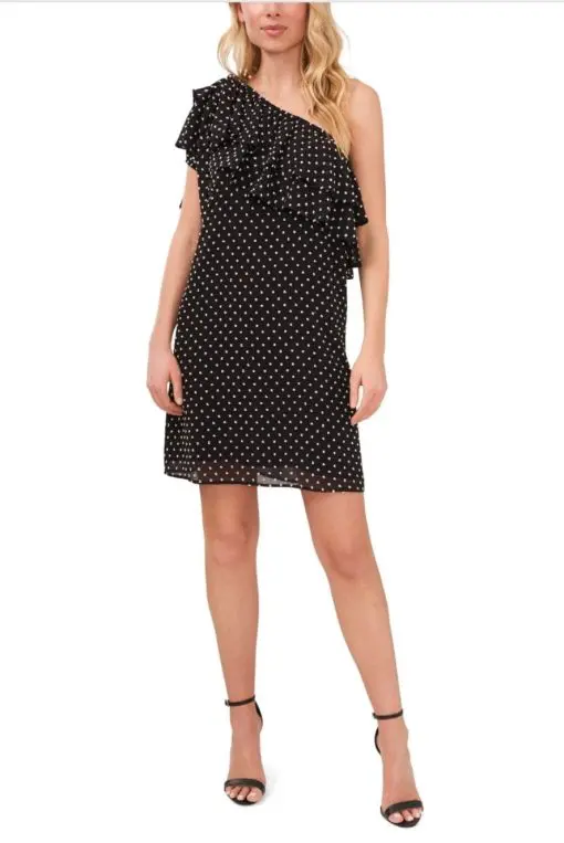 Cece Womens Clip-Dot Short Mini Dress M