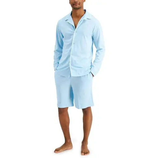 Club Room Mens Comfy Sleepwear Sleep Shirt L