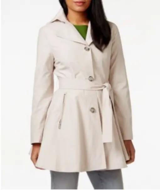 Inc International Concepts Skirted Trench Coat, XS