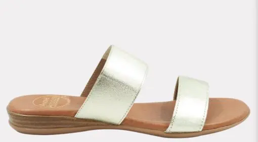 Andre Assous Nalen BACKLESS FEATHERWEIGHTS™ SANDAL Platino