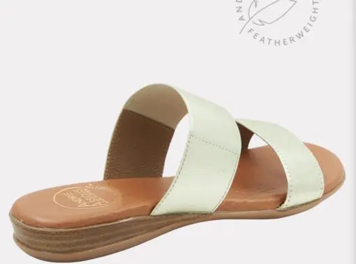 Andre Assous Nalen BACKLESS FEATHERWEIGHTS™ SANDAL Platino - Image 2