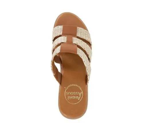 Andre Assous Bentley Women's Sandals Pecan - Image 2