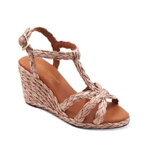 Andre Assous Madina Raffia Women's Shoes Chocolate