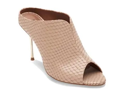 BCBGMAXAZRIA Teela Snake Embossed Leather Almond Stiletto