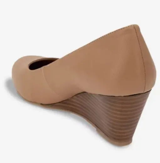 Andre Assous Khloe Wedge Shoes Camel 8 - Image 4