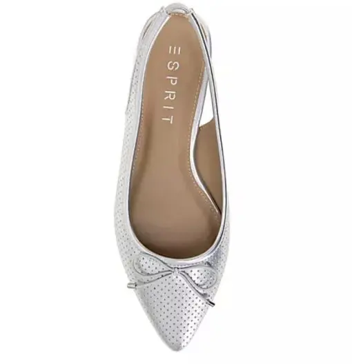 Esprit Petria Slingback Silver Metallic Flat 9M - Image 2