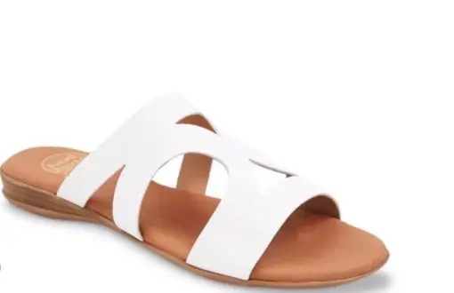 Andre Assous NAILEA LEATHER FEATHERWEIGHTS™ SANDAL White