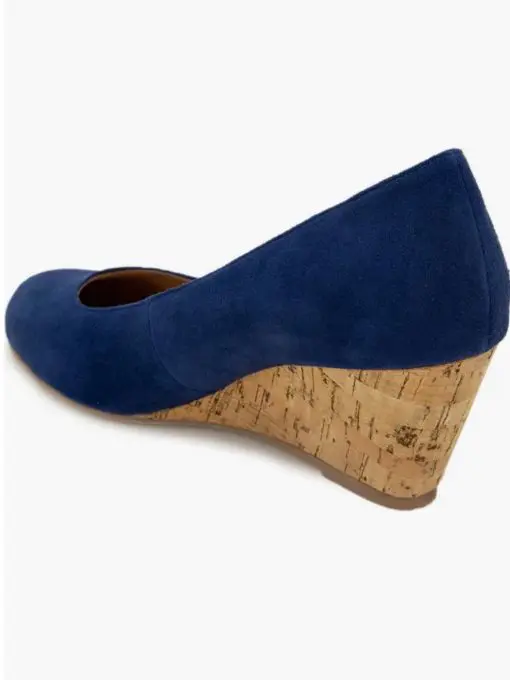 Andre Assous Khloe Wedge Shoes Navy 10 - Image 3