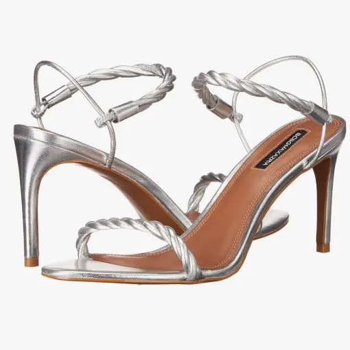 BCBGMAXAZRIA Women's Taylor Strap Heel Silver - Image 2