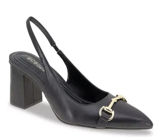 BCBGeneration Women Glastin Slingback Block Heel Pumps - Black 9 - Image 2