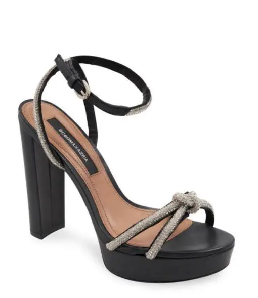 BCBGMaxazria Cortni Platform Sandal Black 9