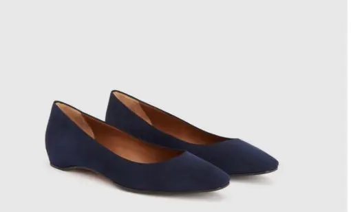 Aquatalia Marcella Suede Women's Shoes Navy - Image 3