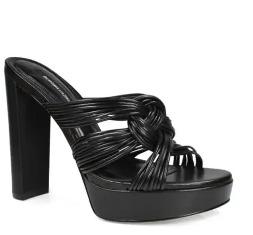 BCBGMAXAZRIA Carly Platform Sandal Black 8.5