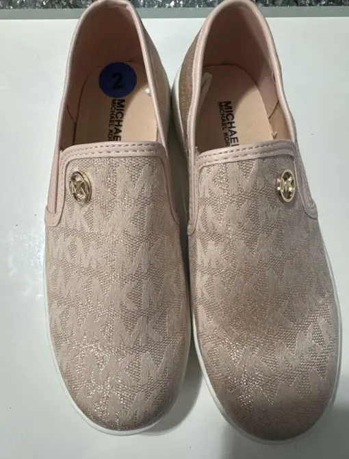 Michael Kors Kids Slip-On Size 2 Rose Gold