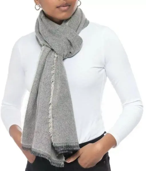 INC International Concepts Women's Two Tone Shine Wrap Scarf