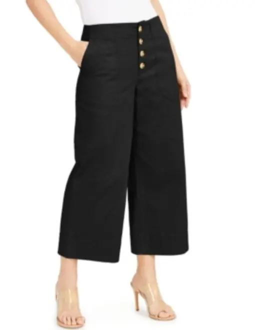 INC Womens Wide Leg Exposed Fly Culottes 12