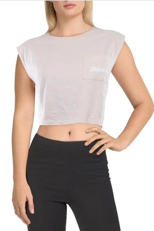 Juniors Womens Logo Muscle Cropped XS