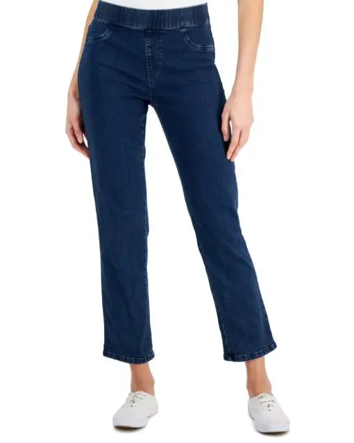 Karen Scott Women's Chambray Pull-on Jeans SIZEXXL