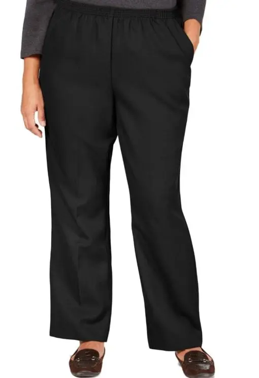 KAREN SCOTT Womens New 0695 Black Casual Pants 3X Plus