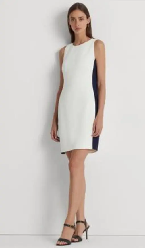 Lauren Ralph Lauren Two Tone Mini Shift Dress 14