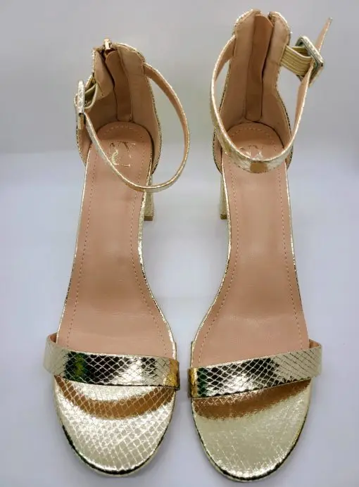 Madden NYC Women's Rhinestone Two Band Heeded Sandals 11