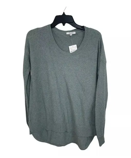 Madewell Chronicle Texture Pullover Sweater heather surplus size M NWT