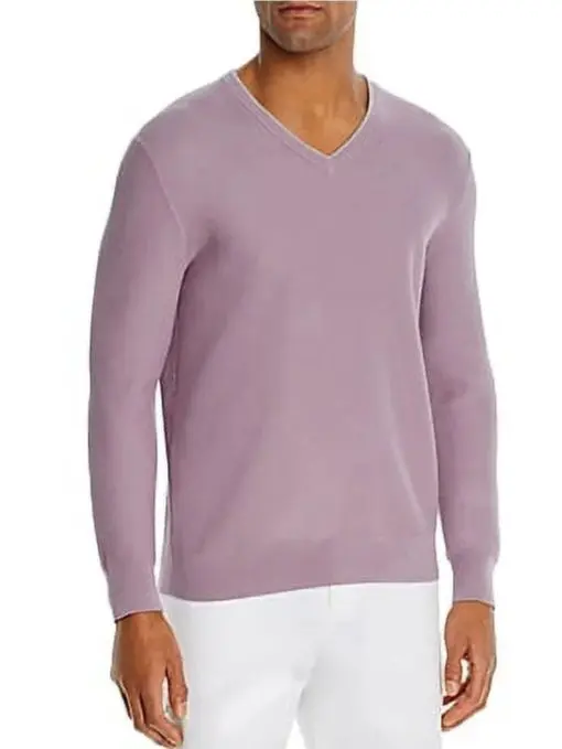 Men's Long Sleeve V-neck Sweater M