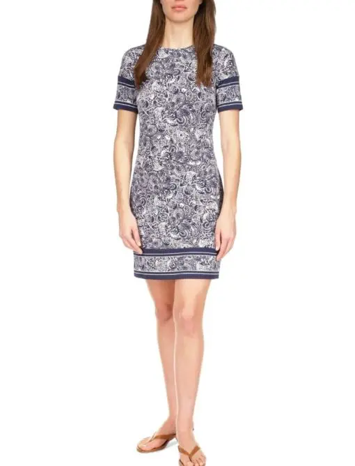 MICHAEL Michael Kors Paisley Border Hem Dress s