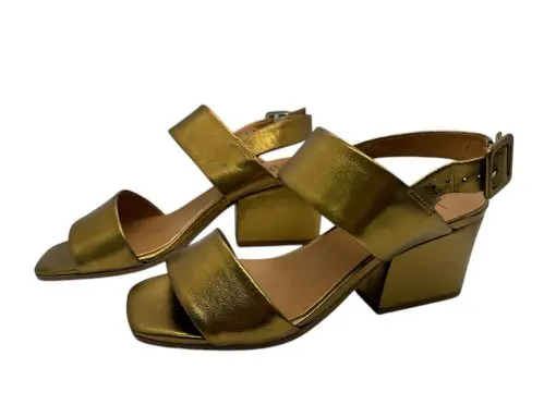 Aquatalia Heeled Sandal Gold 7 - Image 3