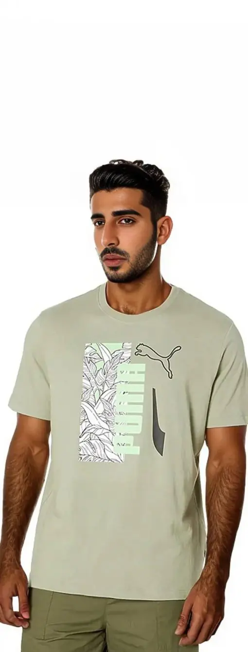 PUMA Mens Summer Vibe Tee 4X- Large Vetiver