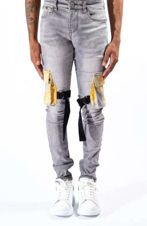 SERENADE (GREY/YELLOW CARGO JEAN ) Men's 38