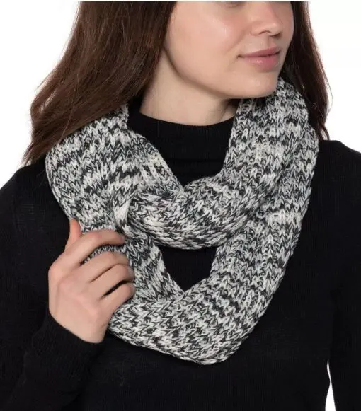 Style & Co. Infinity ScarfColor: Black Multi Space Dye