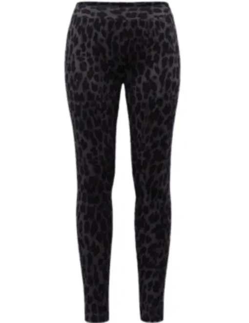 Style & Co Petite Animal-Print Pull-on Leggings, - Classic Animal Grey PL