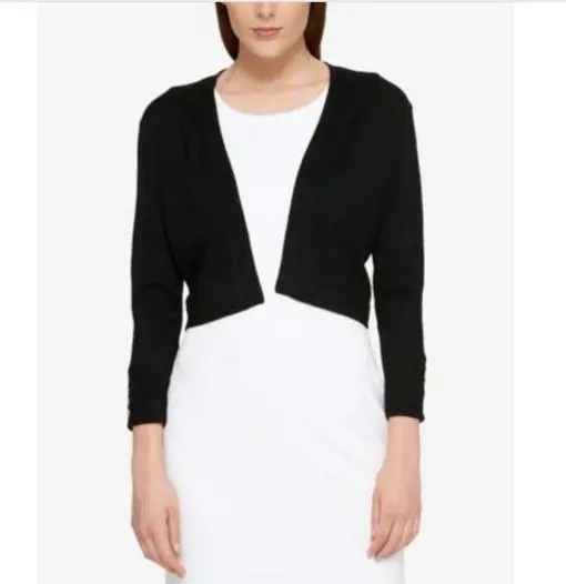 Tommy Hilfiger Button Sleeve Cardigan - Black M