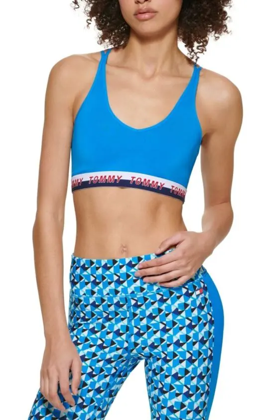 TOMMY HILFIGER Intimates Blue Sports Bra S