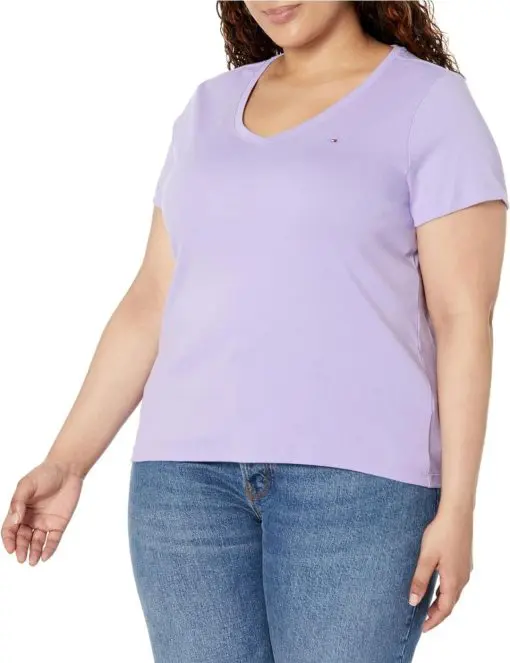 Tommy Hilfiger Plus Size Cotton V-Neck T-Shirt 0X